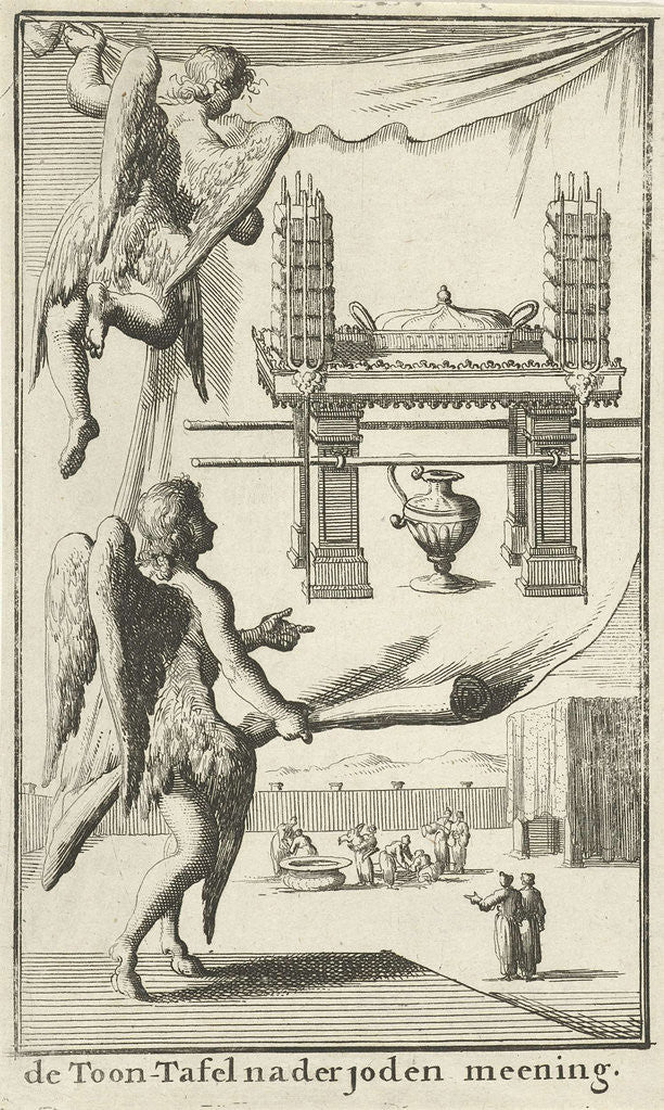 Detail of Angels study view for the Table of Showbread by Willem Goeree