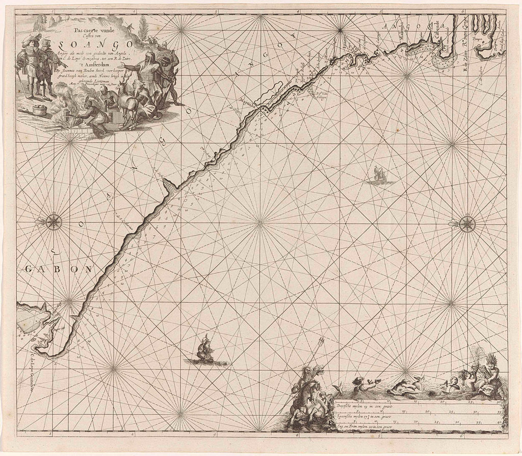 Detail of Sea chart of the coast of Congo, Gabon and Angola by Anonymous