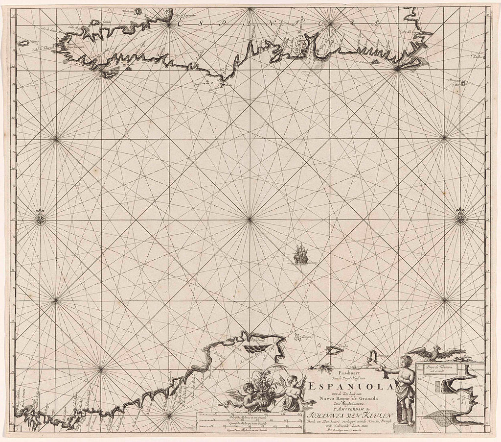 Detail of Venezuela and Curacao and Aruba by Anonymous
