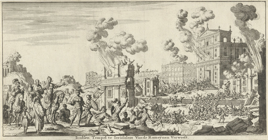Romans destroyed the Jewish temple in Jerusalem by Willem Goeree