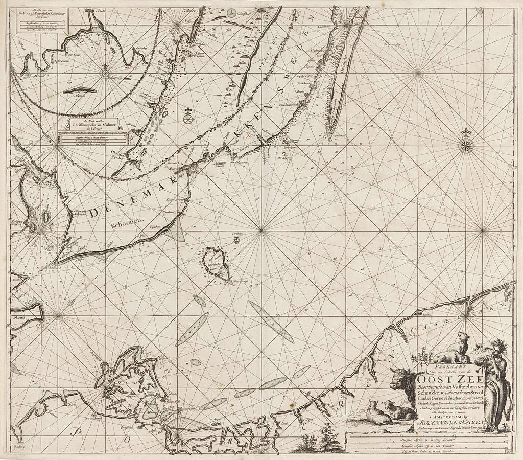 Detail of Sea chart of the southern part of the Baltic Sea by Anonymous