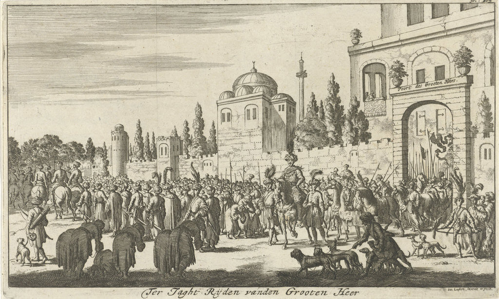 Detail of Procession of the sultan to Larisa by Jan Luyken
