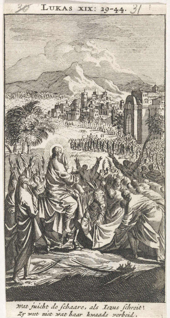Detail of Entry into Jerusalem by Anonymous