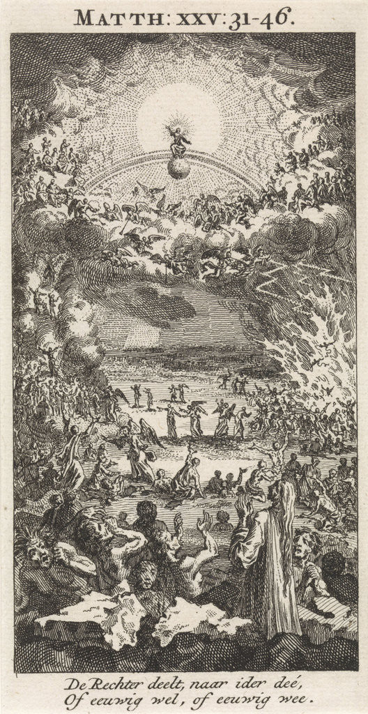 Detail of Last Judgment by Jan Luyken
