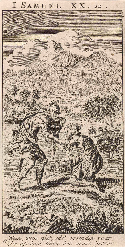 Detail of Farewell to David and Jonathan by Anonymous