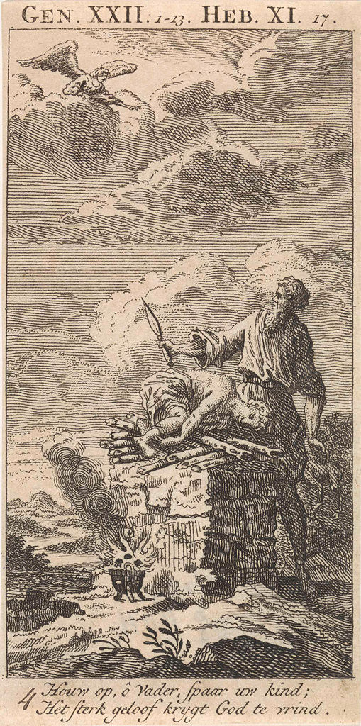 Detail of Sacrifice of Abraham by Jan Luyken