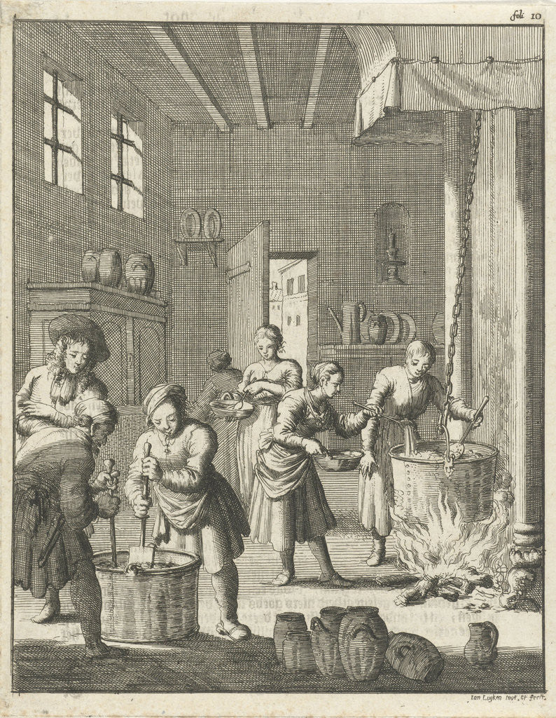 Detail of Manufacture of sorbet in a kitchen at Rosette by Jan Luyken