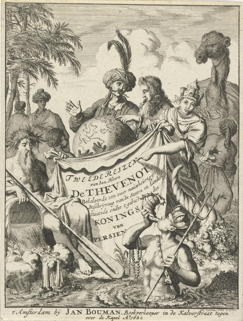 Detail of Jean de Thevenot talking to a Turk by Jan Luyken