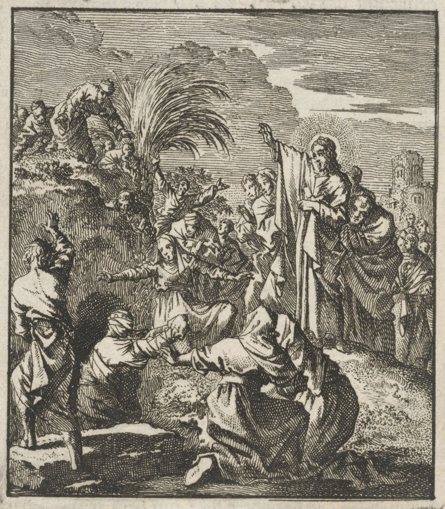 Detail of Raising of Lazarus by Barent Visscher