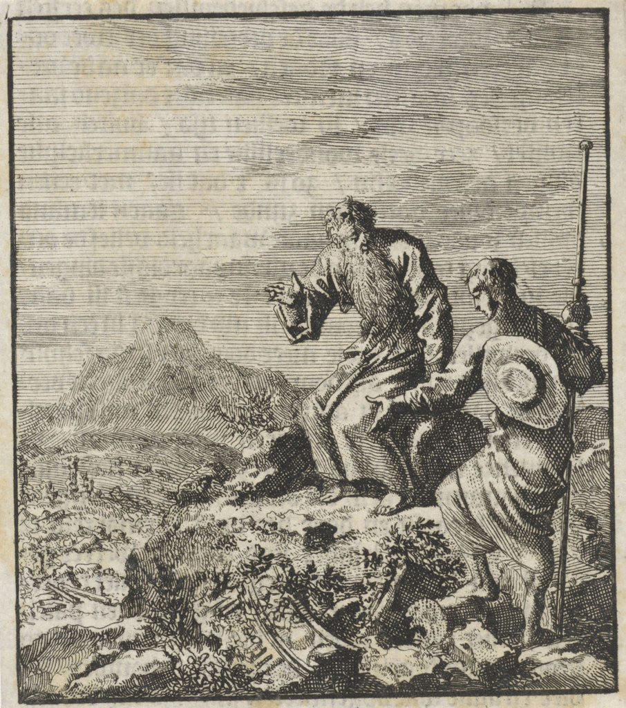 Detail of Wandering soul finds Simon Cleophas by Barent Visscher