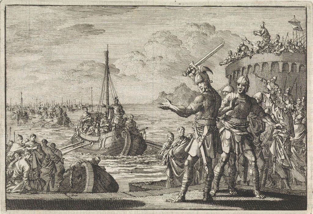 Detail of Josephus orders Klitus to cut off his left hand by Pieter Mortier