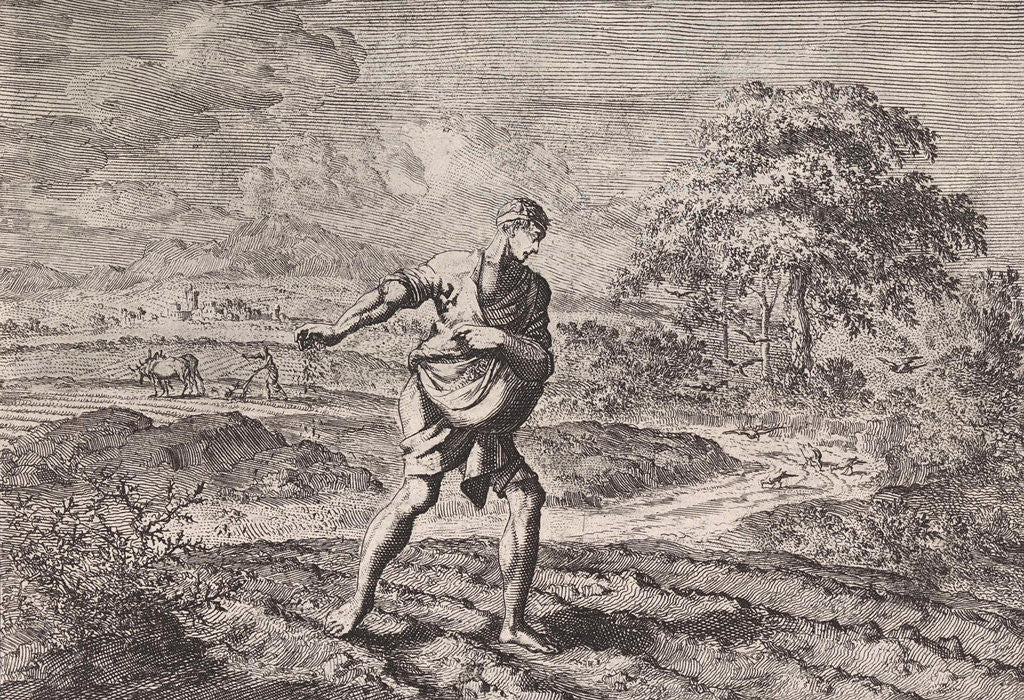Detail of Parable of the Sower and the kingdom of heaven by Pieter Mortier