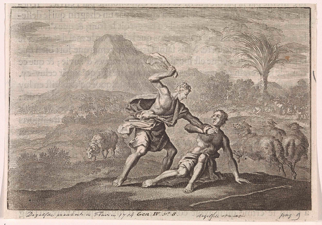 Detail of Cain kills Abel by Pieter Mortier