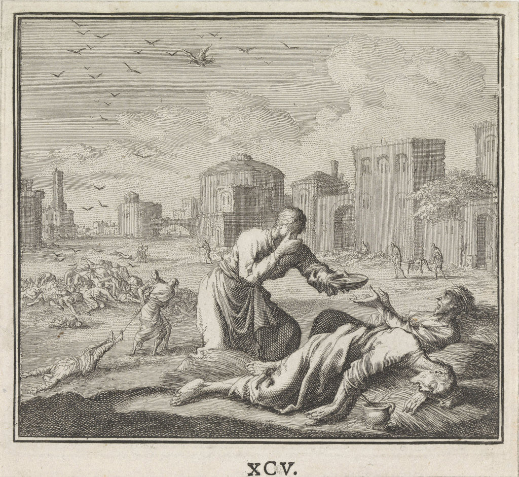 Detail of Plague by Christoph Weigel
