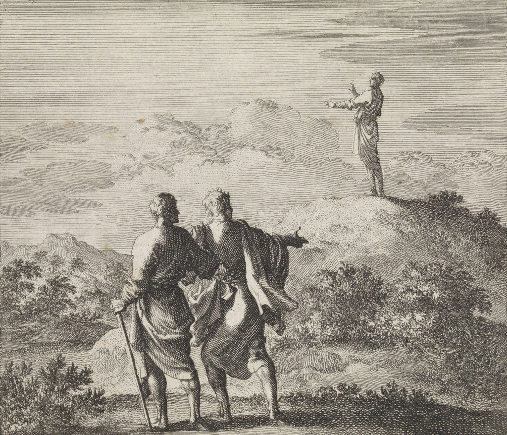 Detail of hill by Jan Luyken