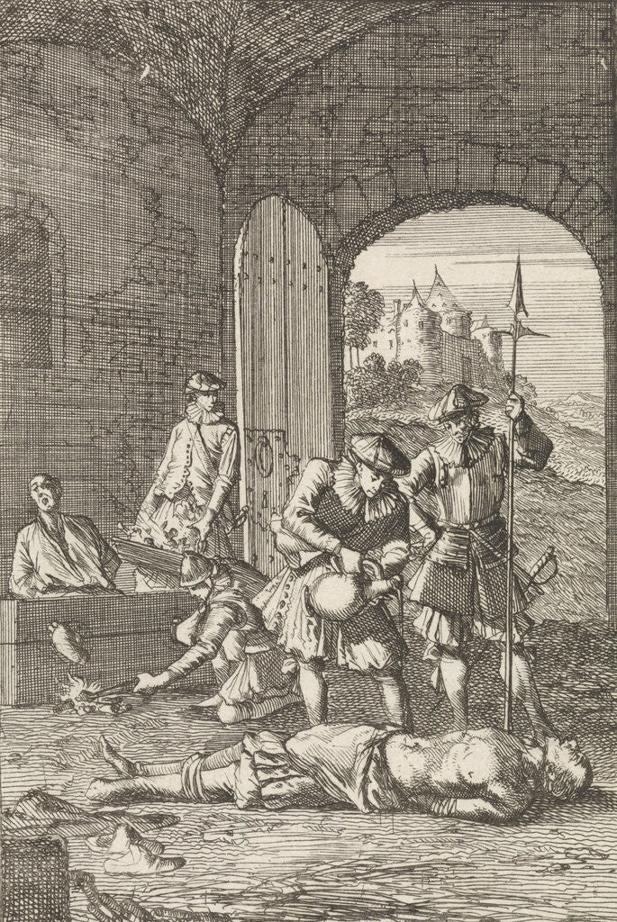 Detail of Torture of heretics in Arras by Hermannus Ribbius