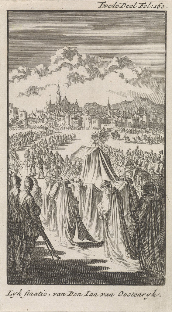 Detail of Funeral procession of Don Juan of Austria by Engelbrecht Boucquet