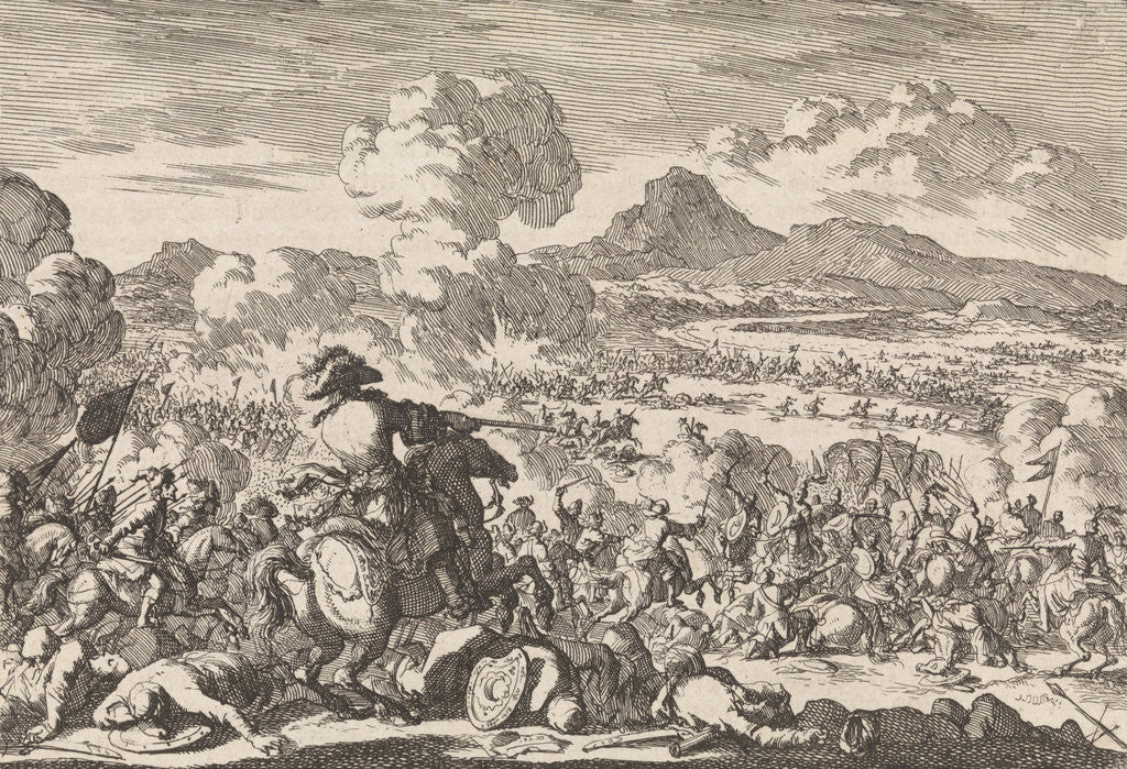 Detail of Victory of Prince Eugene against the Turks on the Tisza by Pieter van der Aa I