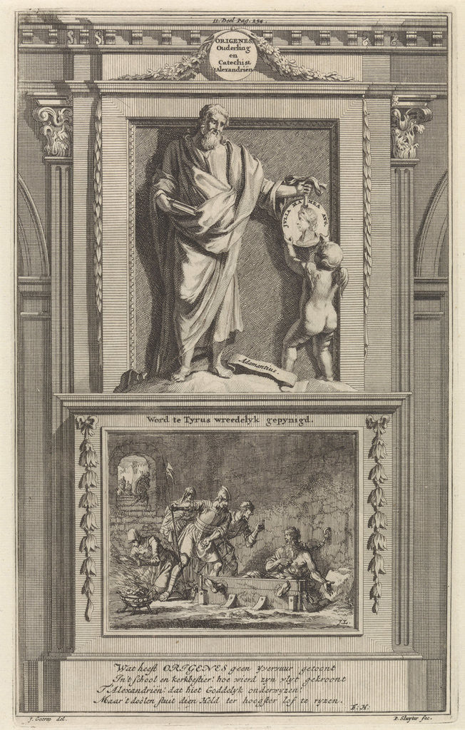 Detail of Church Father Origen by François Halma