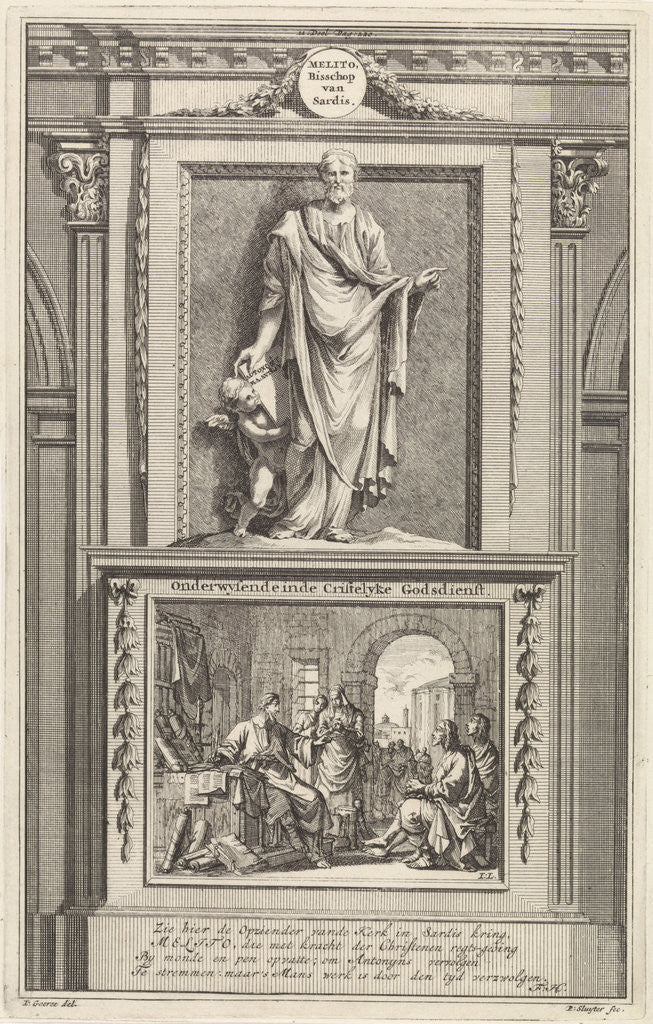 Detail of Melito of Sardis bishop of Sardis near Smyrna in western Anatolia Turkey, early Christianity by Jan Goeree