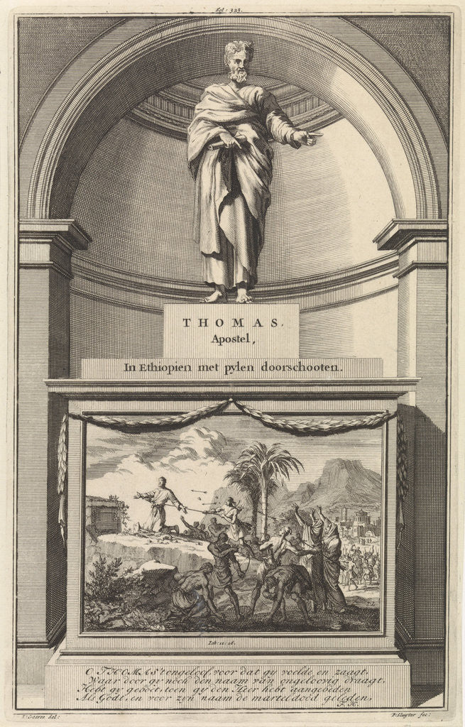 Detail of Apostle Thomas by François Halma