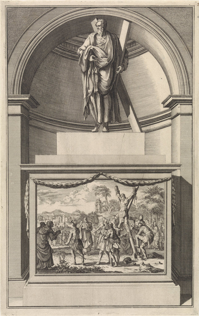 Detail of Apostle Andrew by Jan Goeree