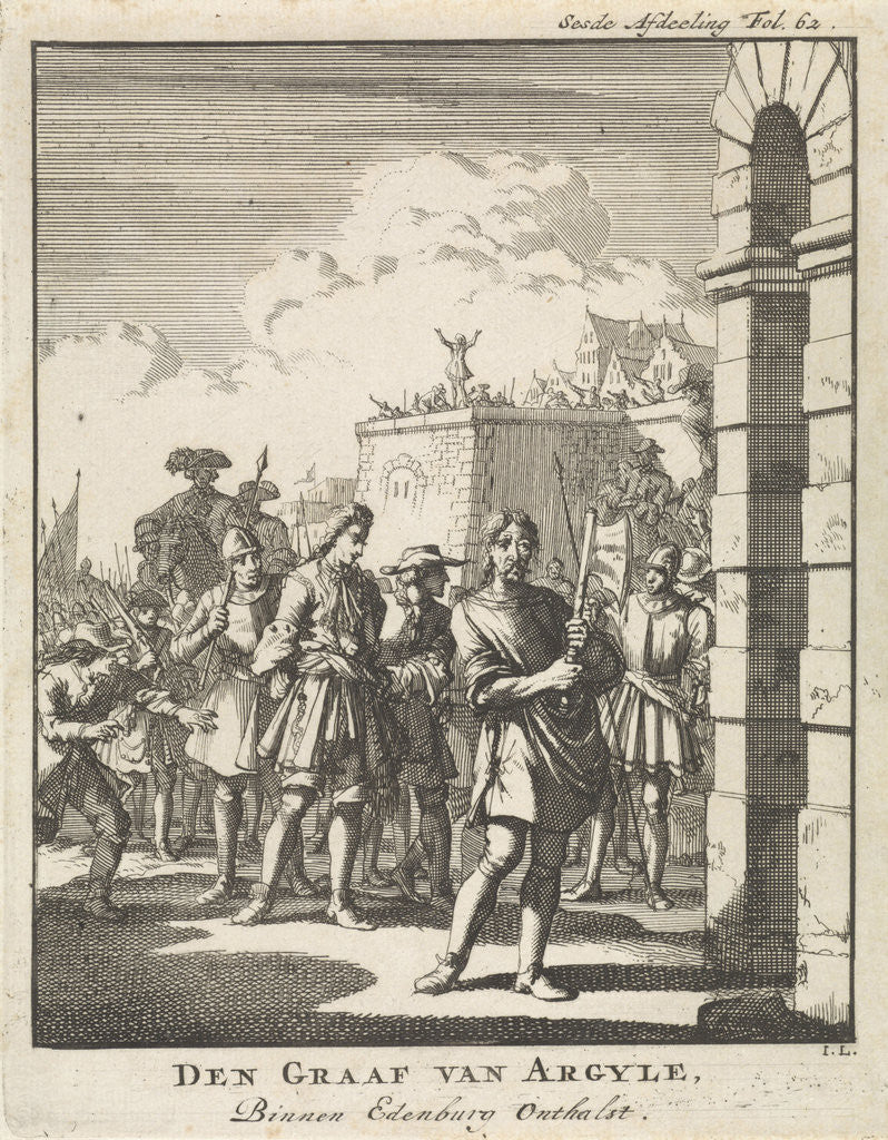 Detail of Execution of the Earl of Argyll, 1685 by Jan Claesz ten Hoorn