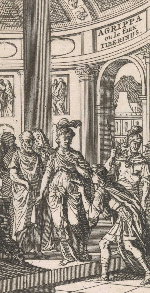 Detail of Title page for Agrippa ou le faux Tiberinus by Anonymous
