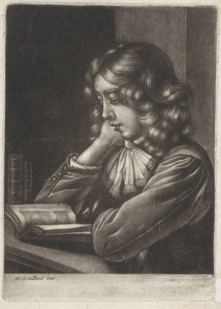 Detail of Reading boy by Anonymous