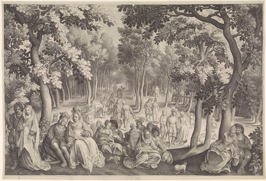 Detail of Love Garden by Gerard Valck