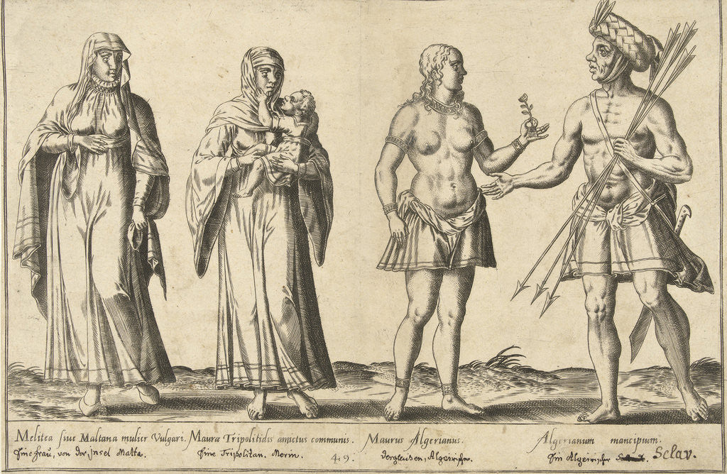 Detail of Mediterranean People around 1580 by Joos de Bosscher