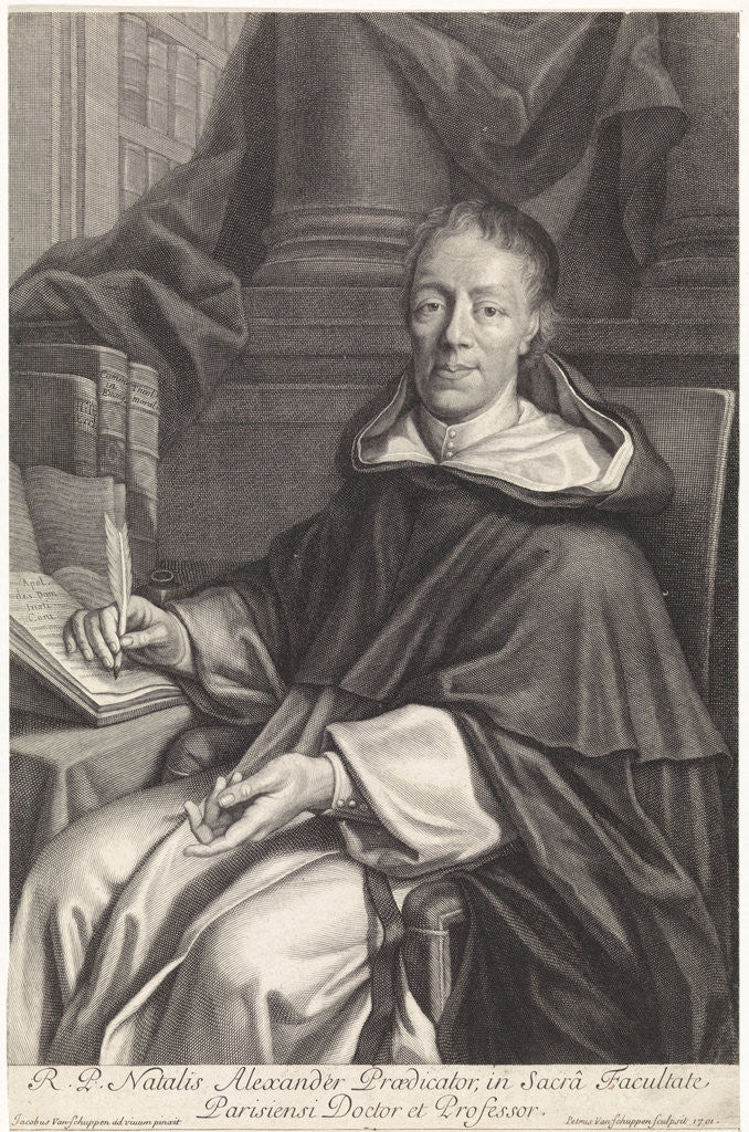 Detail of Portrait of Alexandre Noël by Pieter van Schuppen