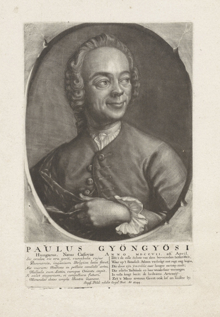 Detail of Portrait of Paul Gyöngyösi by István Páldi Székely