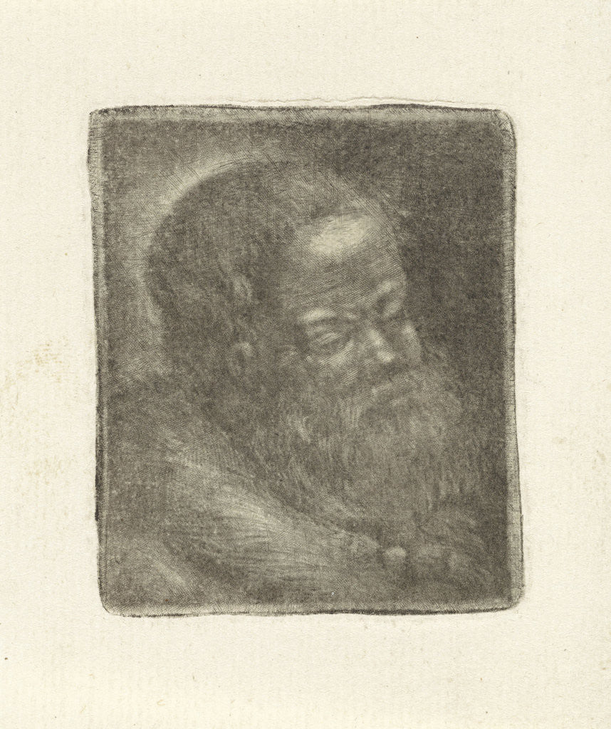 Detail of Man with a beard by Simon Klapmuts
