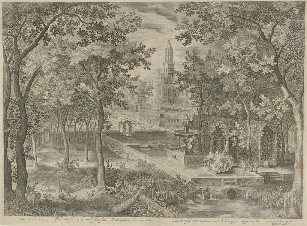 Detail of Susanna and the Elders by Claes Jansz. Visscher II