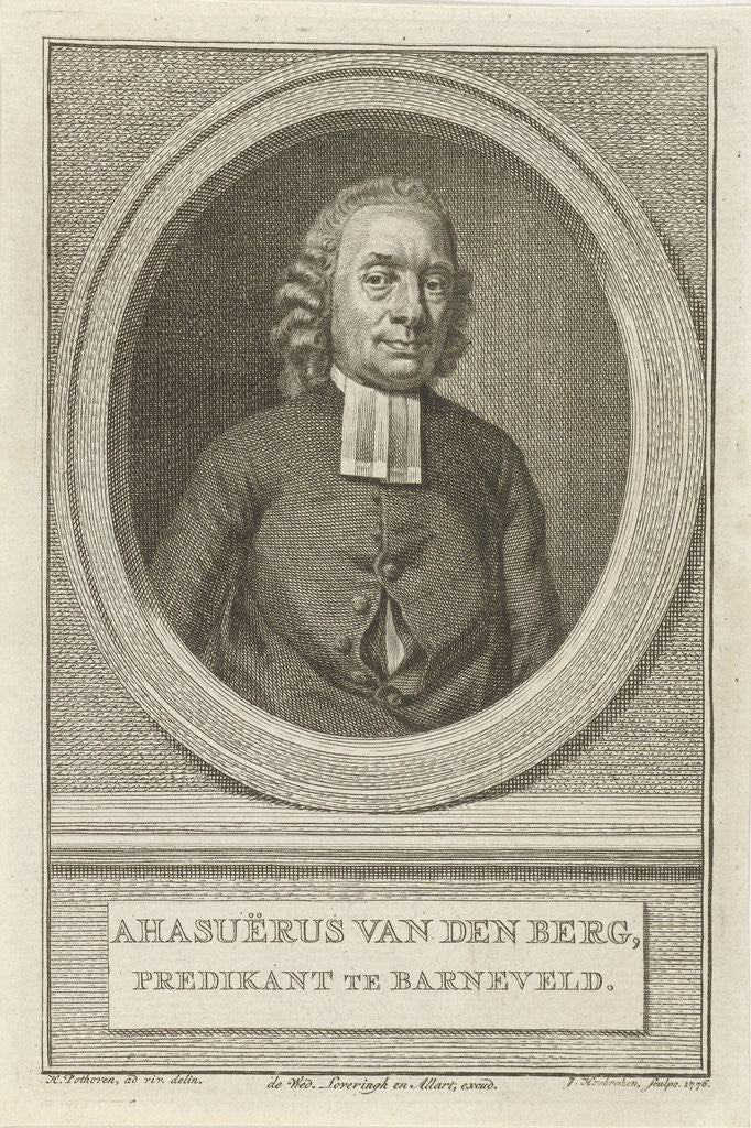 Detail of Portrait of Ahasuerus van den Berg by Jacobus Loveringh & Johannes Allart