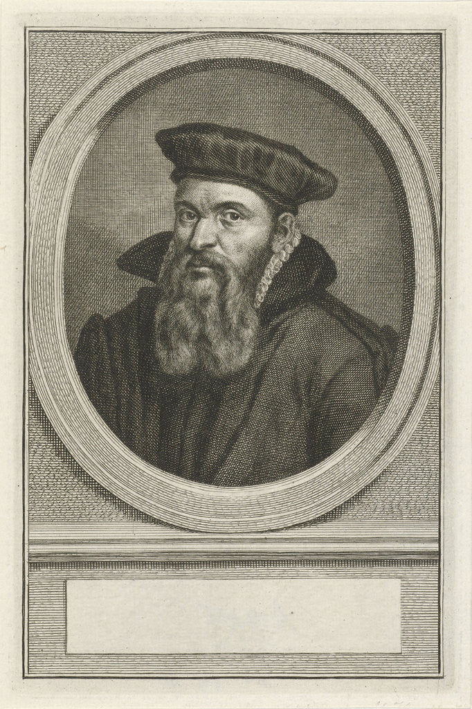 Detail of Portrait of William Bardes by Jacob Houbraken