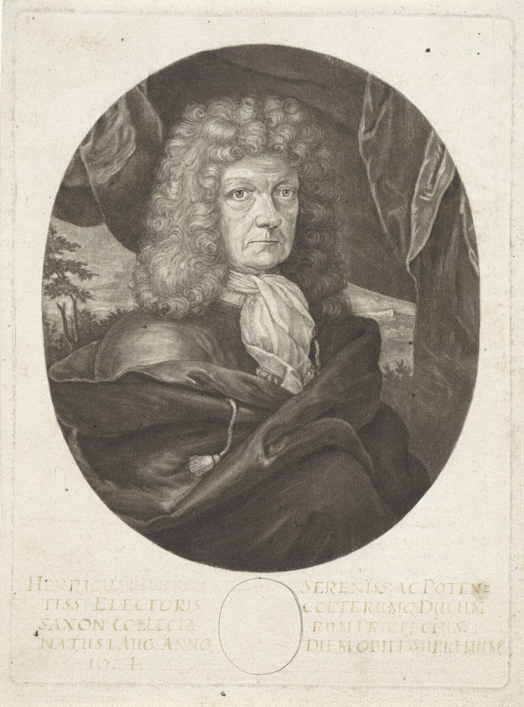 Detail of Portrait of an unknown man by Pieter Schenk I