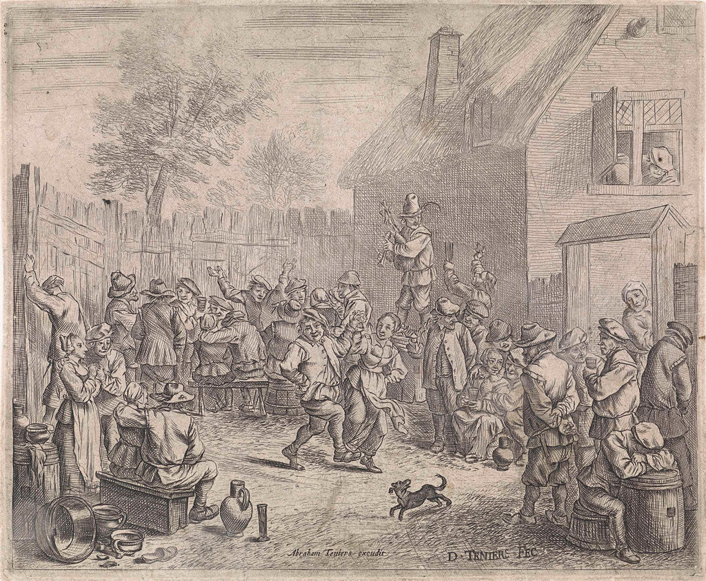 Detail of Farmer Fair by Abraham Teniers