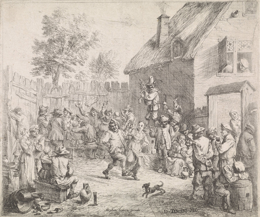 Detail of Farmer Fair by Abraham Teniers