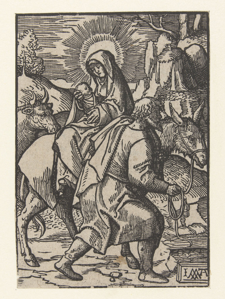 Detail of Flight into Egypt by Jacob Cornelisz van Oostsanen