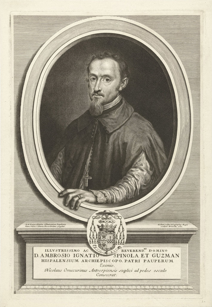 Detail of Portrait of Ambrose Ignatius Spinola y Guzmán by Richard Collin