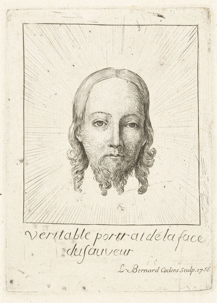 Detail of Head of Christ in glory by Jan van Eyck