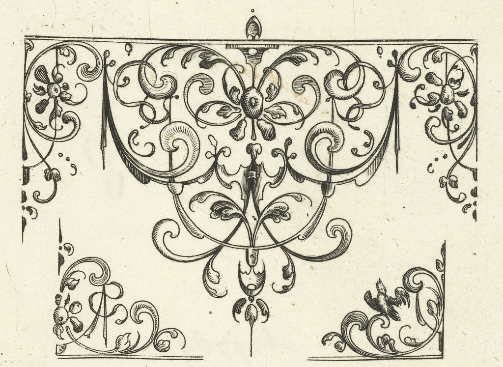 Detail of Ornament featuring Schweifwerk by Balthasar Caymox
