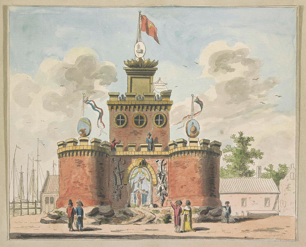 Detail of General Reinforcement, decoration on the Kadijksplein, 1795 by Anonymous
