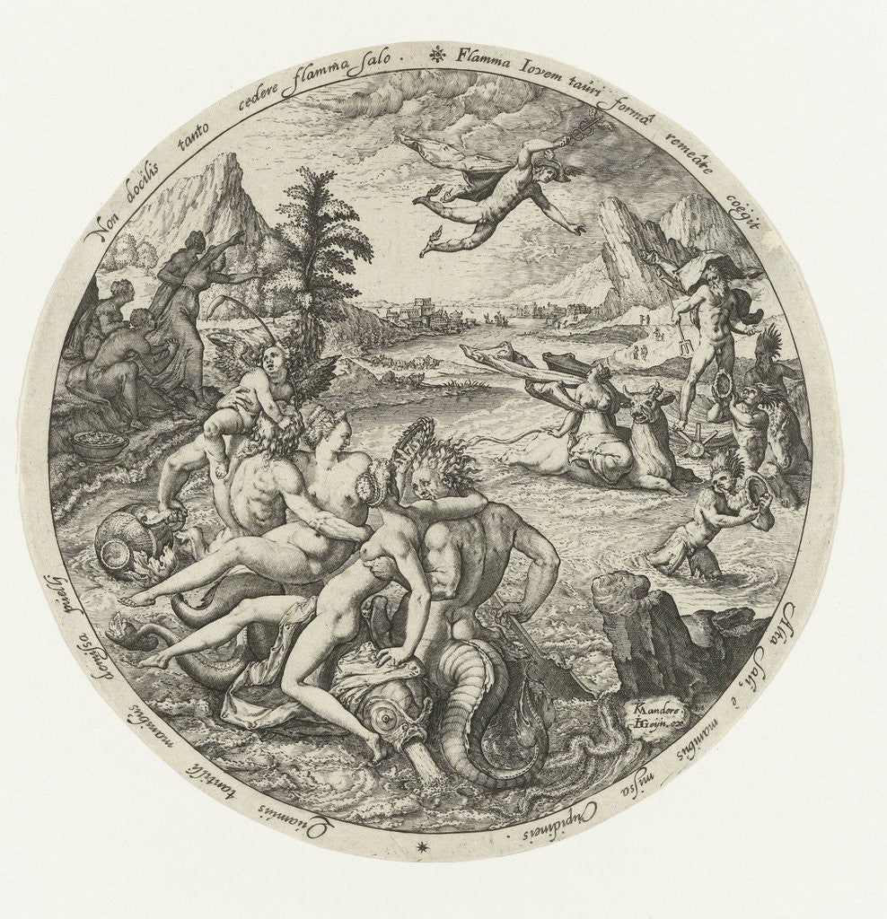 Detail of The robbery of Europe by Jacob de Gheyn II