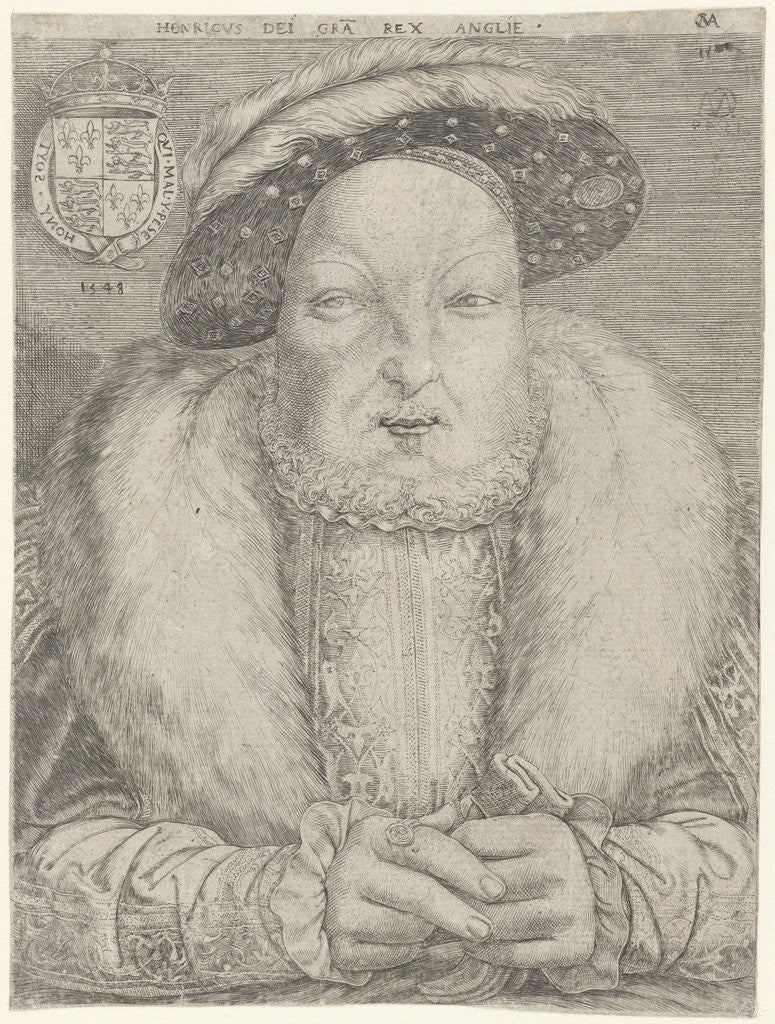 Detail of Portrait of King Henry VIII of England and Ireland by Cornelis Massijs