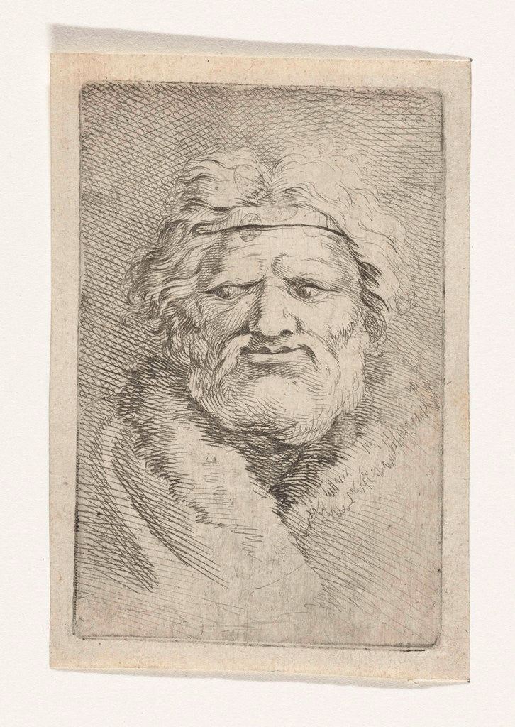 Detail of Bust of a man by Samuel van Hoogstraten