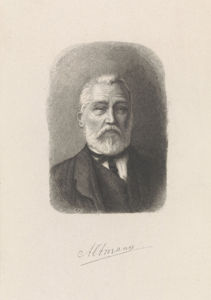 Detail of Portrait of the painter Sybrand Altmann by Edouard Taurel