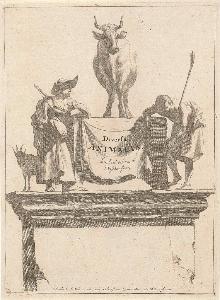 Detail of Title print for Diversa Animalia by Frederik de Wit